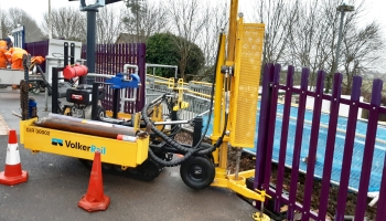 VolkerRail using ground investigation machines to investigate structure