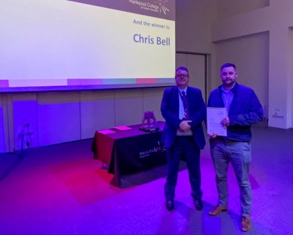 High recognition from Hartlepool College for Chris Bell